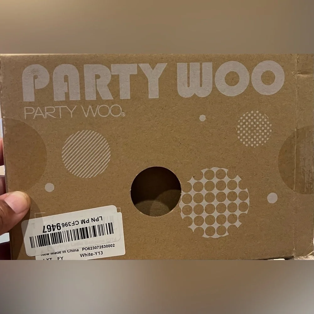 PartyWoo White Balloons Brand New